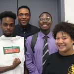 Michael Roberts with CAS students