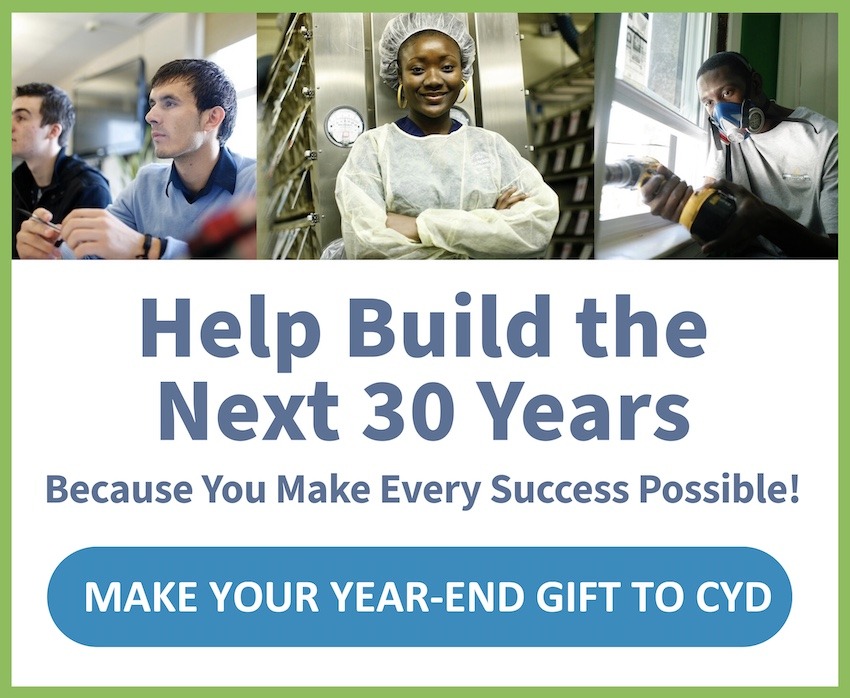Donate to the CYD Annual fund - popup links to page
