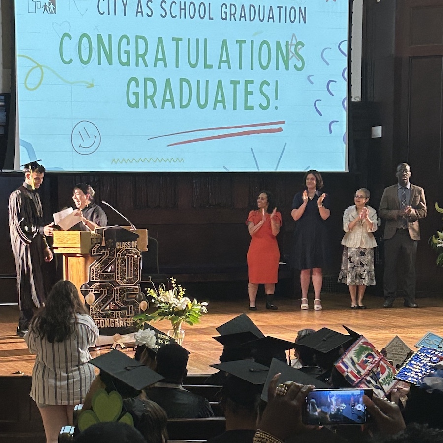 CAS graduation ceremony stage