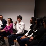 students speaking at Youth Perspectives event