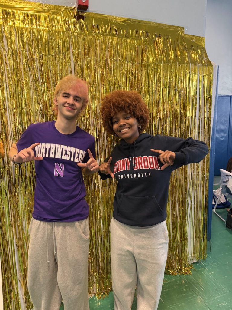 HPHS students with college t-shirts