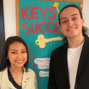 Jesus and Karellys, former students and now tutors