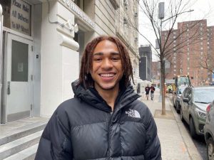 Kingan, a student from Manhattan Comprehensive