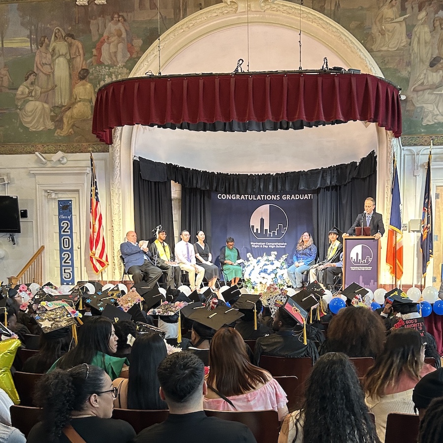 MCNDHS Graduation Ceremony stage