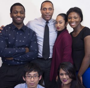 Michael Roberts with CDI students and alumni