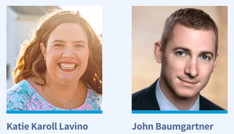 New CYD Board Members Katie Karoll Lavino and John Baumgartner