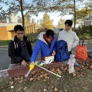 DNA Barcode Team members collect samples