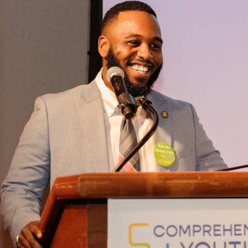 Omari Romain speaking