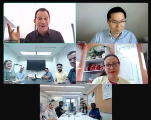 Screenshot from virtual PVH career event