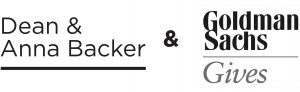 sponsor Dean & Anna Backer and Goldman Sachs Gives