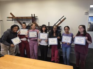 Career Academy Students with Bridge completion certificates