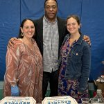Caroline Abikaram, NextGen Leaders Co-Chair, with Michael Roberts and Megan Campbell